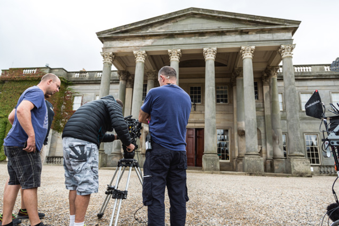 Filming at Wynyard Hall