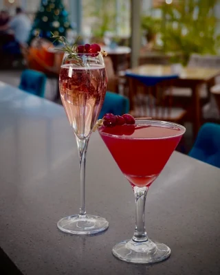 Festive cocktails at The Glass House, it can’t be long until Christmas…✨

We popped the recipe for our ‘Winter Spritz’ below so you can enjoy the luxuries of The Wynyard estate at home:
- Gin, Cassis, Shiraz, Prosecco
- Winter Spices
- Blackberries + Garden herbs to Garnish

#WynyardHall #TheGlassHouse
